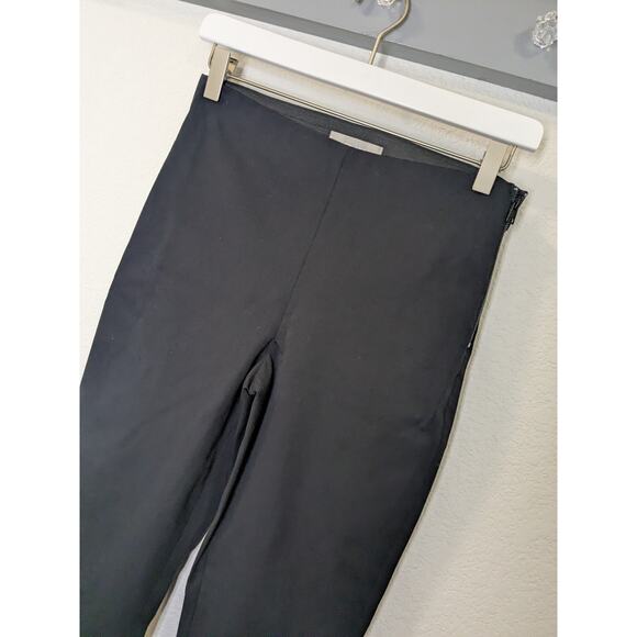 Everlane High Rise Cotton Flat Front Skinny Work Pants Womens Size 2 Black - Picture 2 of 7